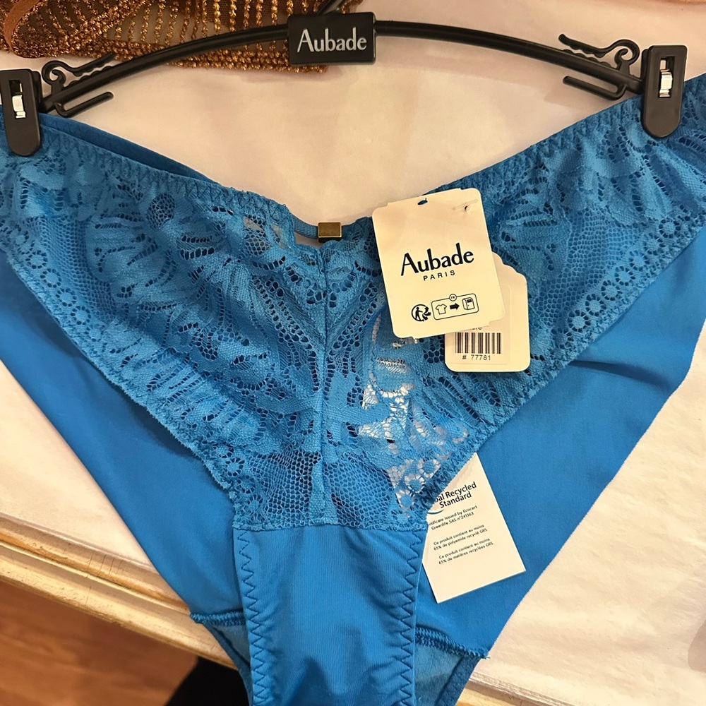 Aubade Love Soul Azure Seamless Brazilian Brief NWT